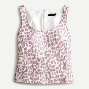 🌸 J. Crew Peplum top in lilac giraffe